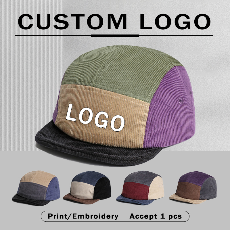 Corduroy Cap 5 Panel - Cappellini da Baseball in Corduroy a